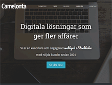 Tablet Screenshot of camelonta.se